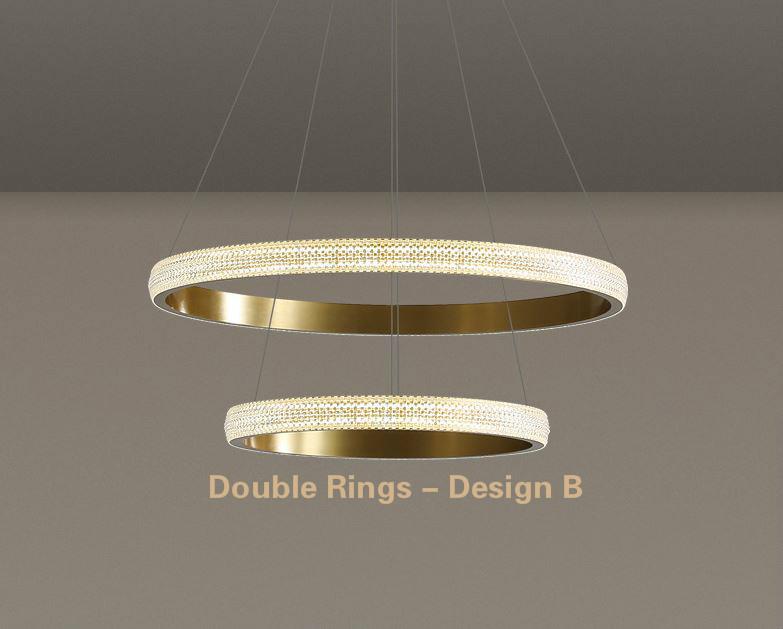 LED Circle Rings Pendant Chandelier