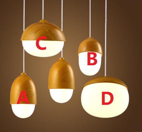 LED Chestnut Pendant Light for Restaurant Dining Room