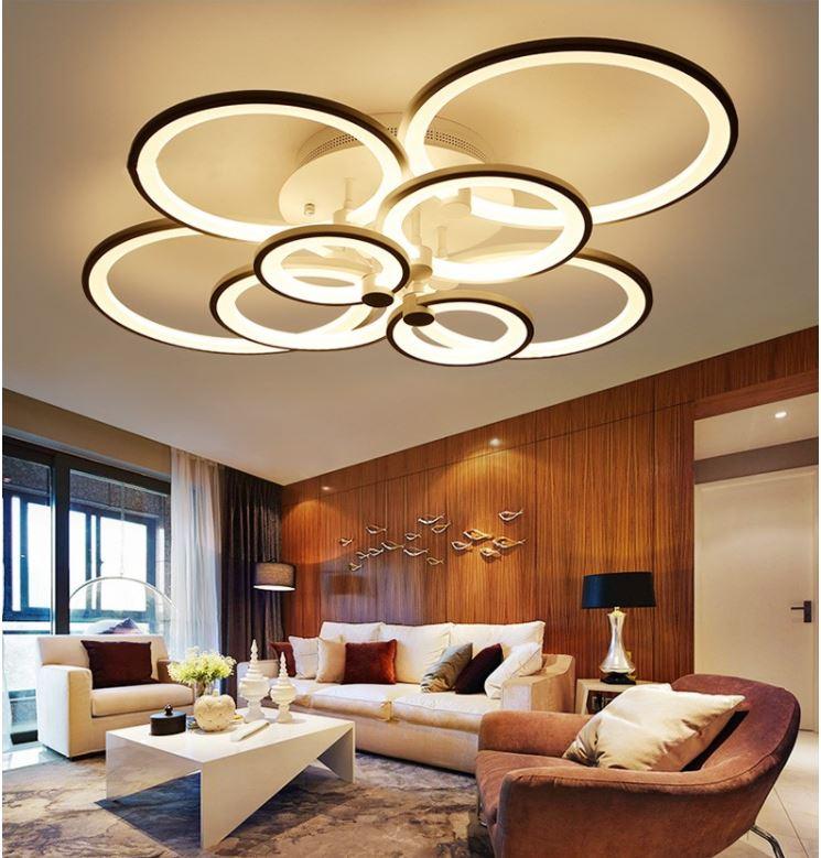 Modern Multi Circle LED Ceiling Light for Living Room Lightingshop