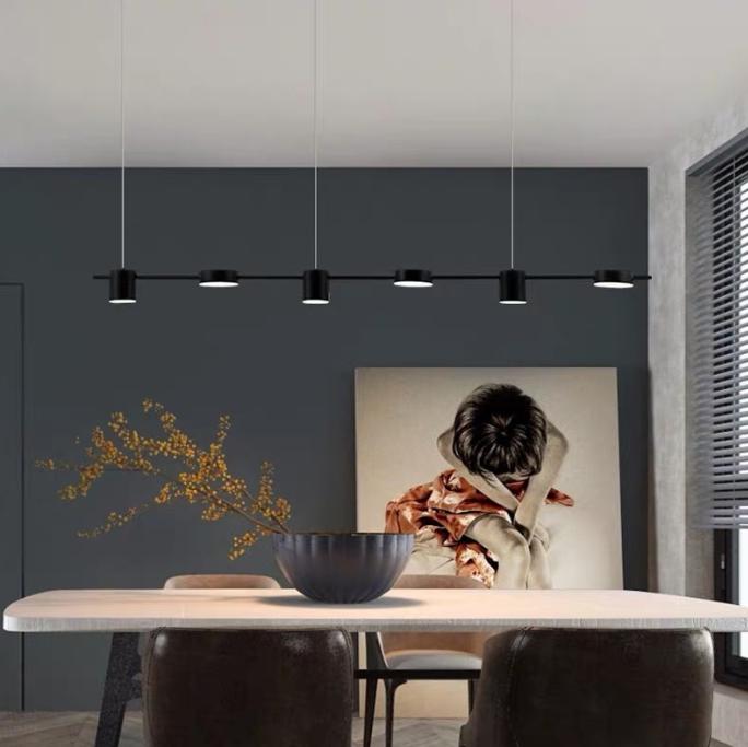 LED Disc & Cylinder Pendant Light