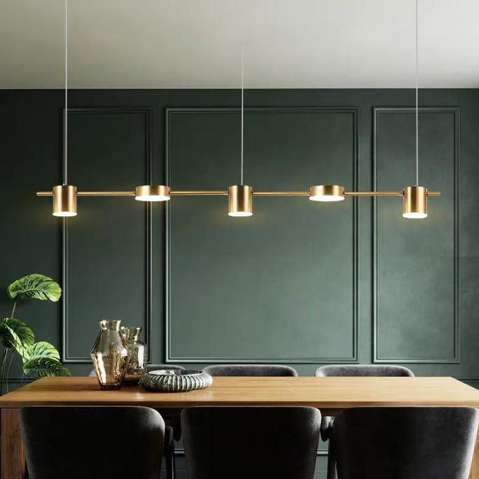 LED Disc & Cylinder Pendant Light