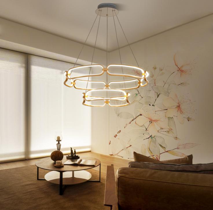 LED Ring Metal Pendant Light