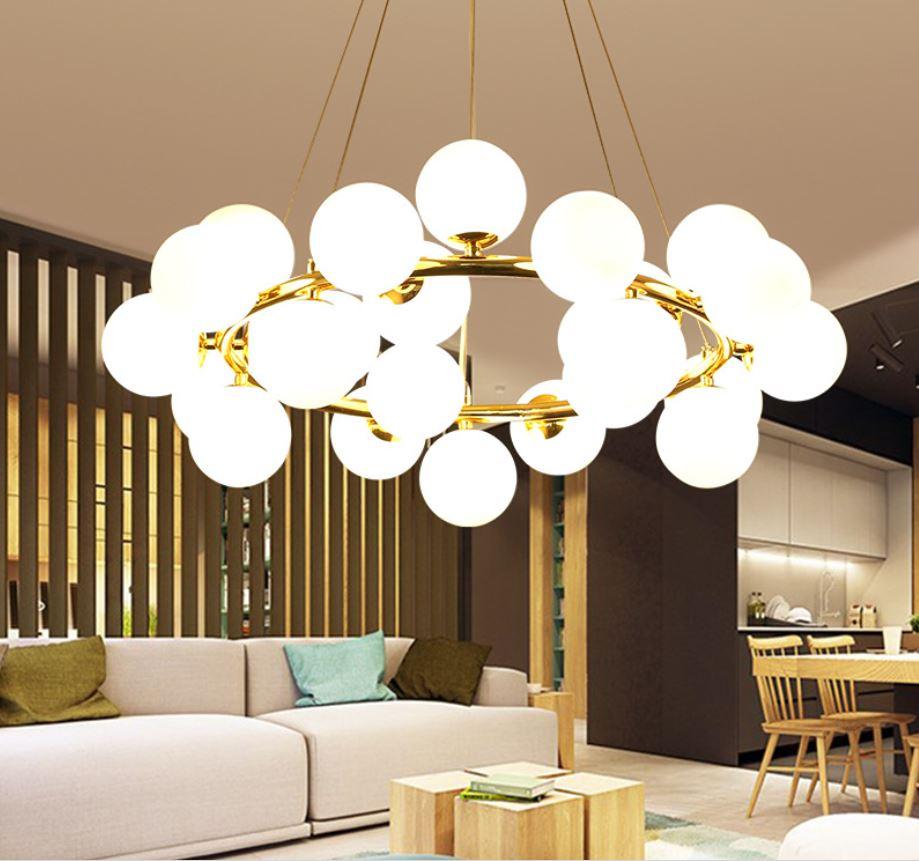 LED Chandelier Molecular Modern Magic Beans DNA for Living Room Dining Room