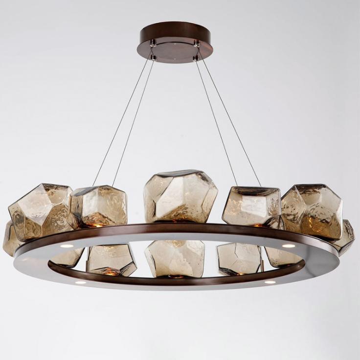 LED North European Modern Glass Round Pendant Light