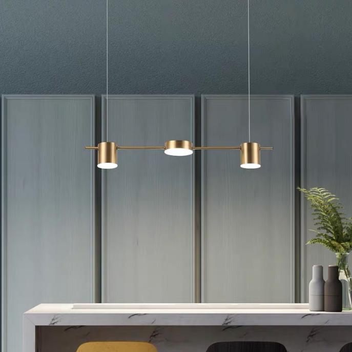 LED Disc & Cylinder Pendant Light