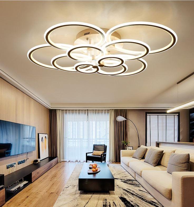 Modern Multi-Circle LED Ceiling Light for Living Room