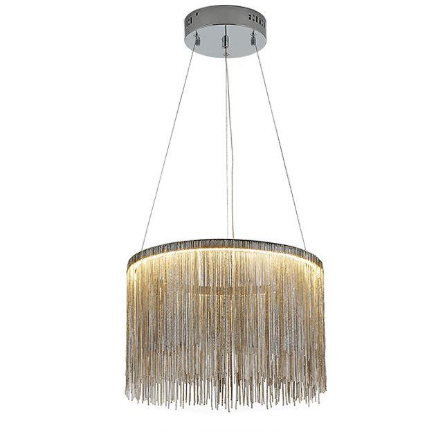 Tassel Design Aluminium Steel LED Chandelier Pendant Light