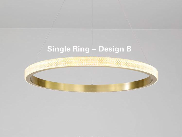 LED Circle Rings Pendant Chandelier