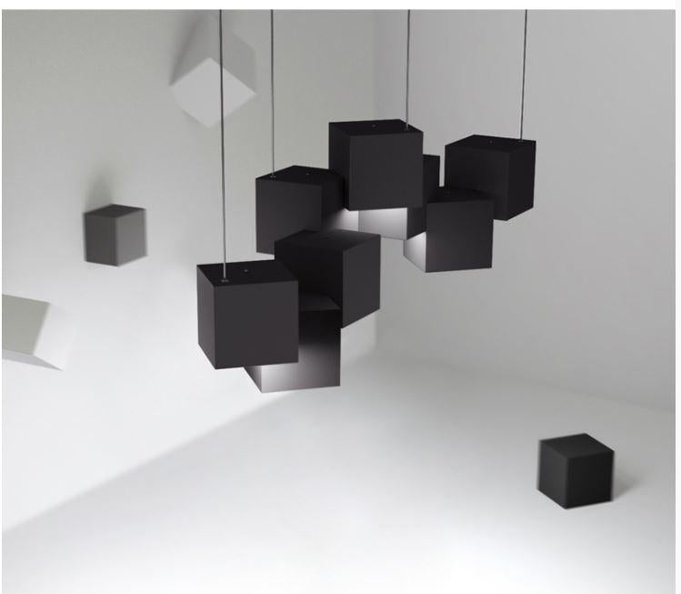 LED Rubik's Cube Chandelier Pendant Light